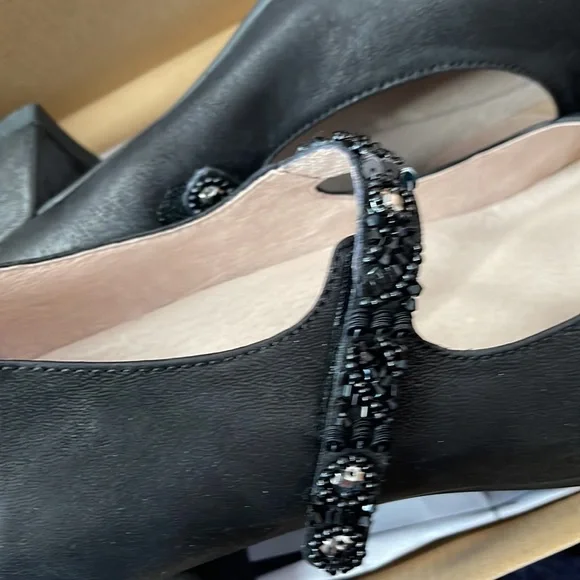 Dansko dress Mary Janes. Beaded strap. Burnished nubuck leather w/Scotchgard. - Picture 6 of 8